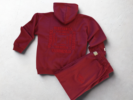 Burgundy Dream Full Tracksuit Set